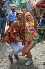 PIXIE LOTT on the Set of 