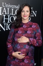 Pregnant KATE SIEGEL at Halloween Horror Nights Opening in Universal City 09/16/2016