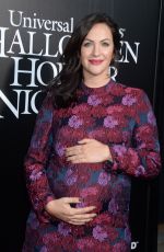 Pregnant KATE SIEGEL at Halloween Horror Nights Opening in Universal City 09/16/2016