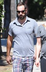 Pregnant KATHERINE HEIGL and Josh Kelley Out in Los Angeles 09/24/2016