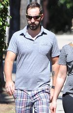 Pregnant KATHERINE HEIGL and Josh Kelley Out in Los Angeles 09/24/2016