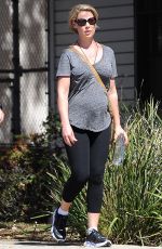 Pregnant KATHERINE HEIGL and Josh Kelley Out in Los Angeles 09/24/2016