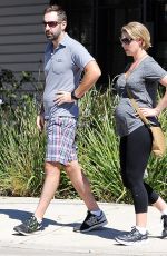 Pregnant KATHERINE HEIGL and Josh Kelley Out in Los Angeles 09/24/2016