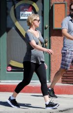 Pregnant KATHERINE HEIGL and Josh Kelley Out in Los Angeles 09/24/2016