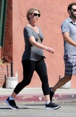 Pregnant KATHERINE HEIGL and Josh Kelley Out in Los Angeles 09/24/2016