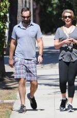 Pregnant KATHERINE HEIGL and Josh Kelley Out in Los Angeles 09/24/2016