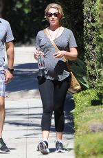 Pregnant KATHERINE HEIGL and Josh Kelley Out in Los Angeles 09/24/2016