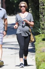 Pregnant KATHERINE HEIGL and Josh Kelley Out in Los Angeles 09/24/2016