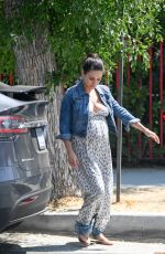 Pregnant MILA KUNIS Out and About in Los Angeles 09/02/2016