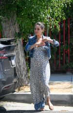 Pregnant MILA KUNIS Out and About in Los Angeles 09/02/2016