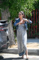 Pregnant MILA KUNIS Out and About in Los Angeles 09/02/2016