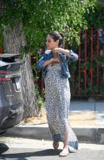 Pregnant MILA KUNIS Out and About in Los Angeles 09/02/2016