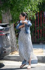 Pregnant MILA KUNIS Out and About in Los Angeles 09/02/2016