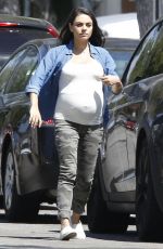 Pregnant MILA KUNIS Out in Los Angeles 09/09/2016