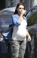 Pregnant MILA KUNIS Out in Los Angeles 09/09/2016