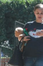 Pregnant NATALIE PORTMAN Out in Silver Lake 09/24/2016