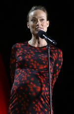 Pregnant OLIVIA WILDE at 2016 Global Citizen Festival in New York 09/24/2016