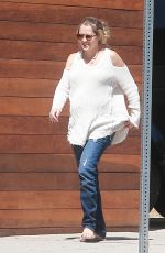 Pregnant TERESA PALMER at Cafe Gratitude in Los Angeles 09/15/2016