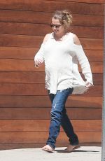 Pregnant TERESA PALMER at Cafe Gratitude in Los Angeles 09/15/2016