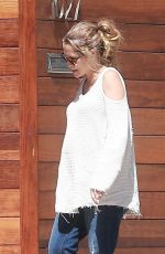 Pregnant TERESA PALMER at Cafe Gratitude in Los Angeles 09/15/2016