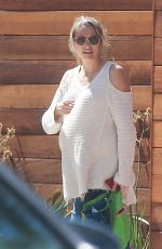 Pregnant TERESA PALMER at Cafe Gratitude in Los Angeles 09/15/2016
