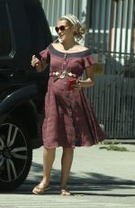 Pregnant TERESA PALMER Leaves a Restaurant in West Hollywood 09/23/2016