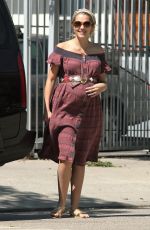 Pregnant TERESA PALMER Leaves a Restaurant in West Hollywood 09/23/2016