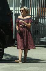 Pregnant TERESA PALMER Leaves a Restaurant in West Hollywood 09/23/2016