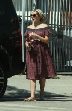 Pregnant TERESA PALMER Leaves a Restaurant in West Hollywood 09/23/2016