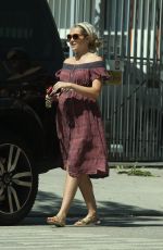 Pregnant TERESA PALMER Leaves a Restaurant in West Hollywood 09/23/2016