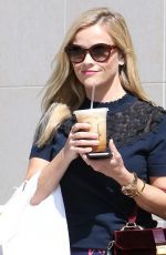 REESE WITHERSPOON Out for Coffee in Brentwood 09/22/2016
