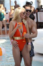 RHIAN SUGDEN Celebrates Her Birthday at a Pool Party in Ibiza 09/11/2016