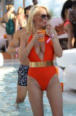 RHIAN SUGDEN Celebrates Her Birthday at a Pool Party in Ibiza 09/11/2016