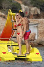 RHIAN SUGDEN in Bikini at a Beach in Ibiza 09/10/2016