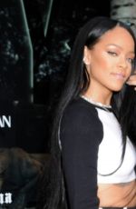 RIHANNA Arrives at Fenty Puma x Rihanna Debut in New York 06/09/2016