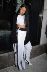 RIHANNA Arrives at Fenty Puma x Rihanna Debut in New York 06/09/2016