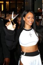 RIHANNA Arrives at Fenty Puma x Rihanna Debut in New York 06/09/2016