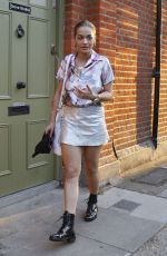 RITA ORA Arrives at Grove Recording Studios in London 09/13/2016
