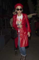 RITA ORA Leaves Sarm Studio in London 09/21/2016
