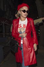 RITA ORA Leaves Sarm Studio in London 09/21/2016