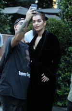 RITA ORA Leavesg Her Hotel in Milan 09/19/2016