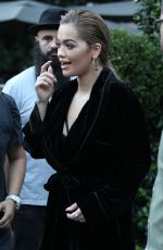 RITA ORA Leavesg Her Hotel in Milan 09/19/2016