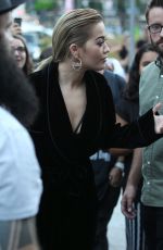 RITA ORA Leavesg Her Hotel in Milan 09/19/2016