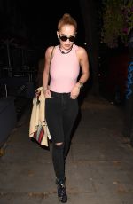 RITA ORA Night Out in London 09/22/2016