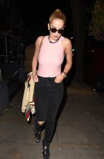 RITA ORA Night Out in London 09/22/2016