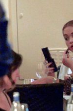 RITA ORA Out for Dinner at Pierluigi Restaurant in Rome 09/02/2016