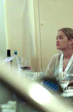 RITA ORA Out for Dinner at Pierluigi Restaurant in Rome 09/02/2016