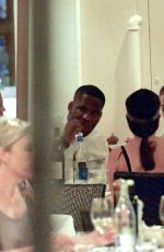 RITA ORA Out for Dinner at Pierluigi Restaurant in Rome 09/02/2016