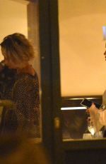 RITA ORA Out for Dinner at Pierluigi Restaurant in Rome 09/02/2016
