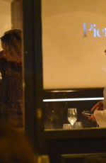 RITA ORA Out for Dinner at Pierluigi Restaurant in Rome 09/02/2016